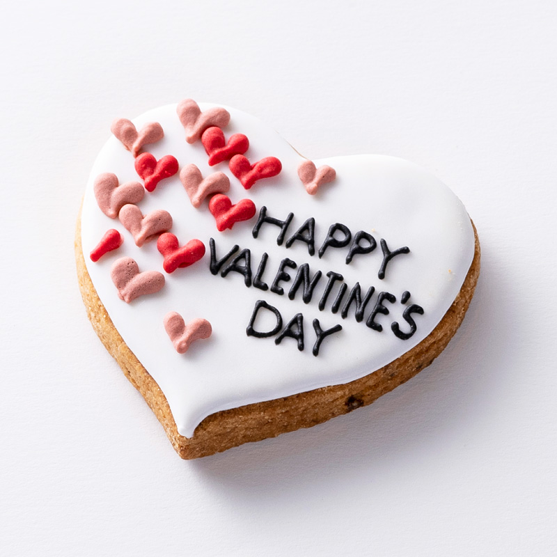 HappyValentine'sDayのアイシングクッキー