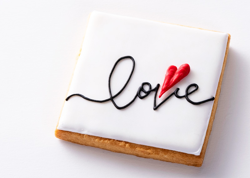 バレンタイン仕様クッキー